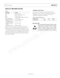 ADP5075ACBZ-R7 Datasheet Page 5