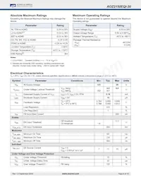 AOZ2150EQI-30 Datasheet Pagina 4