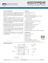 AOZ2151PQI-05 Datasheet Cover