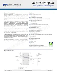 AOZ2152EQI-28 Datasheet Cover