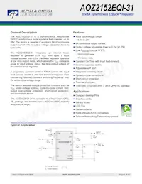 AOZ2152EQI-31 Datasheet Cover
