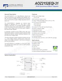 AOZ2152EQI-31 Datasheet Copertura