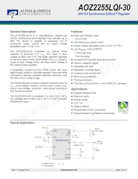 AOZ2255LQI-30 Datenblatt Cover