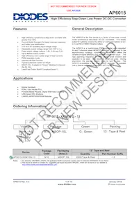 AP6015-33M10G-13 Datasheet Cover