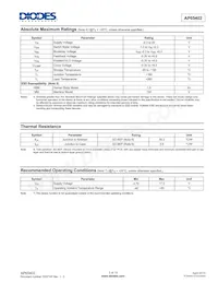 AP65402SP-13 Datasheet Page 3