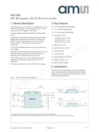 AS1340A-BTDT-10 Datasheet Cover