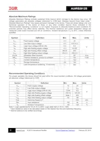AUIRS2012STR Datasheet Page 2