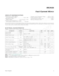 DS3920T-001+T Datasheet Page 2