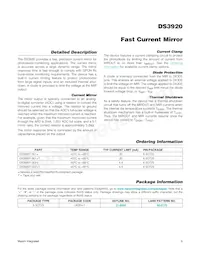 DS3920T-001+T Datasheet Page 6