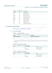GTL2007PW Datasheet Page 5