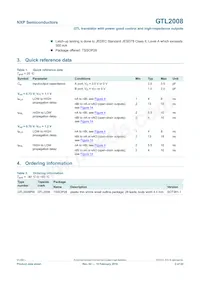 GTL2008PW Datasheet Page 2