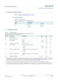 GTL2014PW Datasheet Page 5