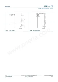 HEF4017BP Datasheet Page 3