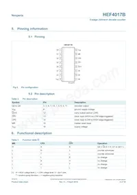 HEF4017BP Datasheet Page 4