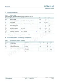 HEF4520BP Datasheet Page 4