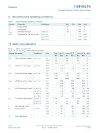 HEF4521BP Datasheet Page 6