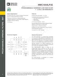 HMC1044LP3ETR Datasheet Cover