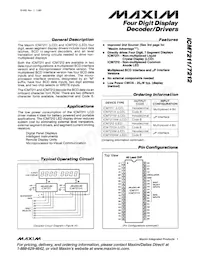 ICM7211MIPL+ Datasheet Cover