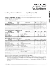 ICM7211MIPL+ Datasheet Page 3