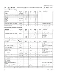 IP1201TRPBF Datasheet Page 2