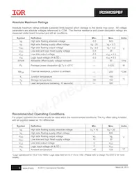 IR25602SPBF Datasheet Page 3