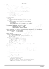 LC74736PT-E Datasheet Page 2