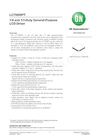 LC75809PTS-H Datenblatt Cover
