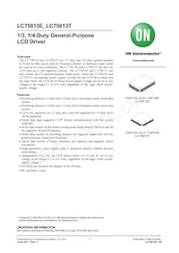 LC75813ES-E Datasheet Cover