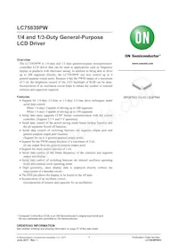 LC75839PWS-H Datasheet Cover