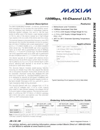 MAX14548EEWL+T Datasheet Cover