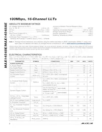 MAX14548EEWL+T Datasheet Page 2