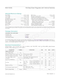 MAX15035ETL+T Datasheet Page 2