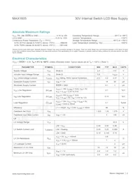 MAX1605EUT-T Datasheet Page 2