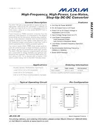 MAX1708EEE+T Datenblatt Cover