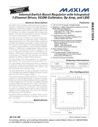 MAX17094ETM+T Datasheet Cover