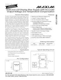 MAX1729EUB Datasheet Cover