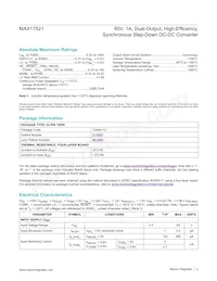 MAX17521ATG+T Datasheet Page 2