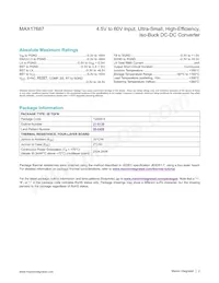 MAX17687ATP+ Datasheet Page 2