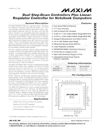 MAX1994ETM+T Datenblatt Cover