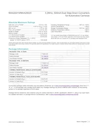 MAX20019ATBB/V+T Datasheet Page 2