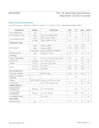 MAX20059ATCA/VY+ 데이터 시트 페이지 3