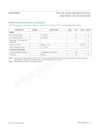 MAX20059ATCA/VY+ 데이터 시트 페이지 5