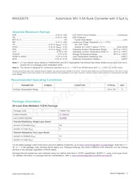 MAX20079AATP/VY+ Datasheet Page 3
