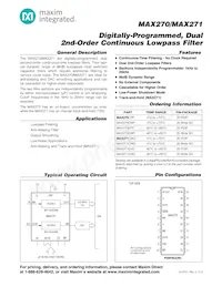 MAX270CWP+T Datasheet Cover