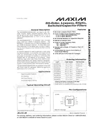 MAX297CSA+T Datenblatt Cover