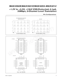 MAX3002EUP/GG8 Datasheet Page 21