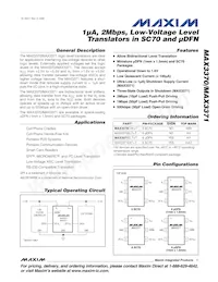 MAX3370ELT+ Datenblatt Cover