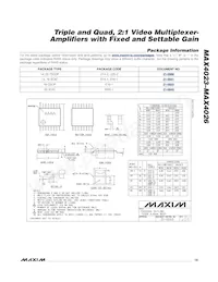 MAX4023EEE+T Datasheet Page 19