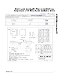 MAX4023EEE+T數據表 頁面 19