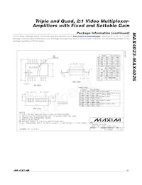 MAX4023EEE+T Datasheet Page 21